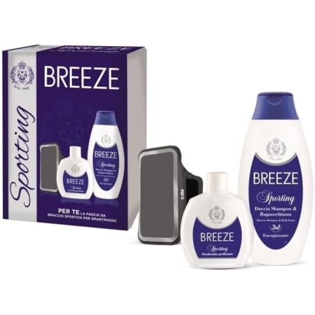 BREEZE COFANETTO SPORTING CON DEODORANTE SQUEEZE 100 ML + DOCCIA SHAMPOO & BAGNO