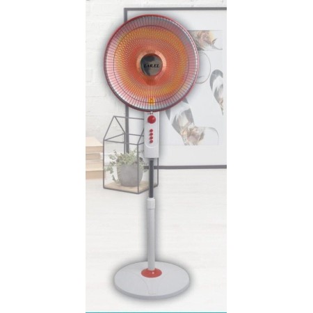 STUFA PIANTANA AL CARBONIO 130CM OSCILLANTE 950W VENTILAZIONE CALDO 2 POTENZE 2357