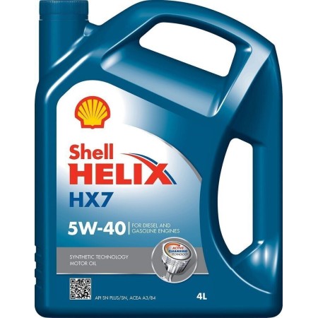 OLIO MOTORE SHELL 5W-40 HELIX HX7 SINTETICO 4 LITRI COD. 600076390