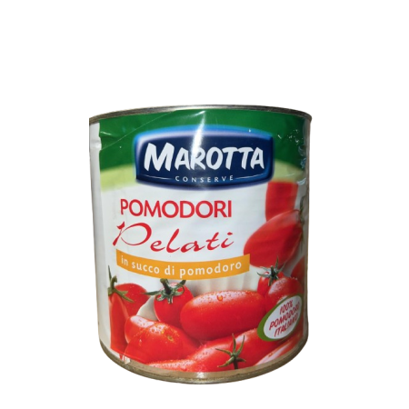 6 CONFEZIONI DI POMODORI PELATI MAROTTA IN SUCCO DI POMODORO 100% ITALIANO 1500g