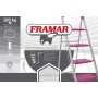 SGABELLO IN ACCIAIO SLIMMY 4 GRADINI PORTATA 100 KG FRAMAR FR157