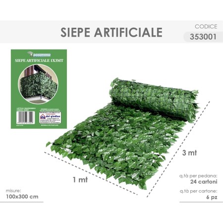 SIEPE ARTIFICIALE DEL GIUDICE CASALINGHI S.R.L. SIEPE Artificiale 100x300cm 3530