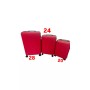 SET DI 4 PEZZI DI VALIGIE DI COLORE ROSSO  , VALIGIE DA VIAGGIO MULTIFUNZIONALI, TROLLEY RIGIDI