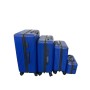 SET DI 4 PEZZI DI VALIGIE DI COLORE BLUE , VALIGIE DA VIAGGIO MULTIFUNZIONALI, TROLLEY RIGIDI