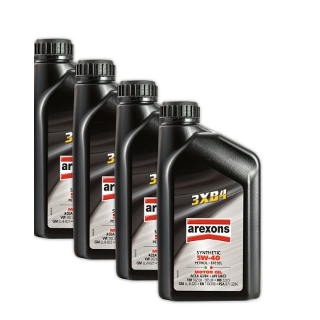 OLIO MOTORE AREXONS 93011 4 LITRI -  A3/B4 5W40 PER MOTORI A BENZINA E DIESEL