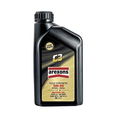 1 LATTINA DI UN LITRO OLIO MOTORE AREXONS AXS 5W30 C3 9424