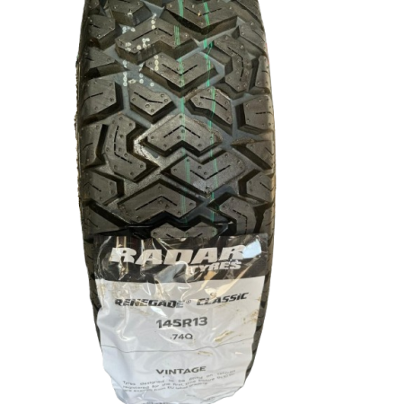 145/80R13 Q74 - RENEGADE CLASSIC TACCHETTATE - RADAR	PNEUMATICO PER PANDA 4X4