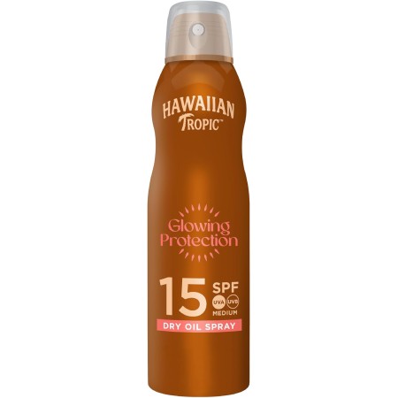 HAWAIIAN TROPIC 113205 OLIO SOLARE SPRAY, PROFUMAZIONE TROPICALE, SPF15, 177ML