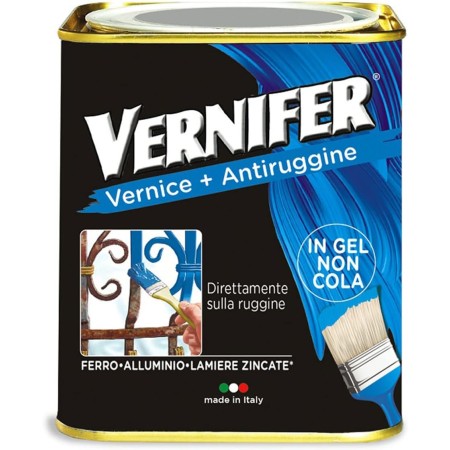 VERNIFER PRODOTTO VERNICIANTE GRIGIO FERRO SATINATO,AREXONS 4885 SMALTO ANTIRUGGINE 750 ML