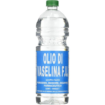 OLIO DI VASELLINA LATTINA DA 1 LITRO USO ENOLOGICO FARMACEUTICO F.U. INODORE