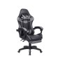 SEDIA DA GAMING, PELLE SINTETICA, CON ROTELLE CUSCINO SUPPORTO E NOPOGGIAPIEDI cod BOC-734F