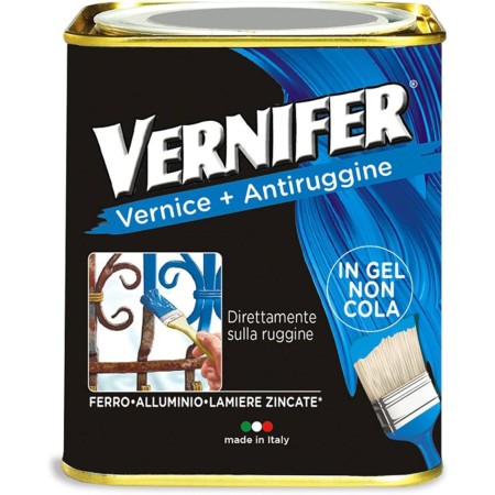 AREXONS 4890  VERNIFER PRODOTTO VERNICIANTE ANTRACITE ANTICHIZZATO, SMALTO ANTIRUGGINE 750 ML, ADATTO A PROTEZIONE E FINITURA DI INTERNI ED ESTERNI,GEL VERNICIANTE