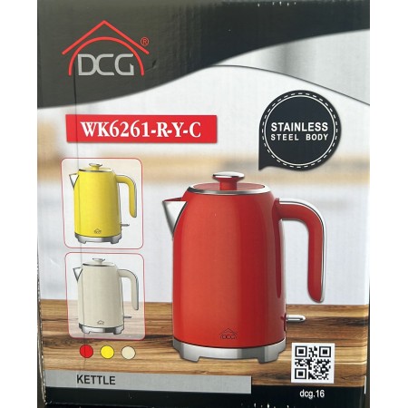 DCG WK6261C  BOLLITORE 1,7 LITRI COLORE CREMA KETTLE