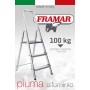 SCALA IN ALLUMINIO PIUMA 3  GRADINI 100 KG FR103 FRAMAR