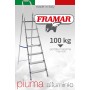 SCALA IN ALLUMINIO PIUMA 7 GRADINI 100 KG FR107 FRAMAR