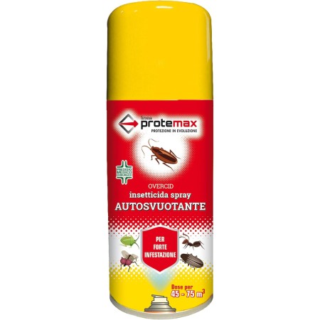 PROTEMAX PROTE301 INSETTICIDA SPRAY AUTOSVUOTANTE trattamento intensivo di locali chiusi - abbattente immediato50ML