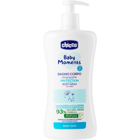 CHICCO 105800 BAGNO CORPO PROTEZIONE SENZA LASCRIMA BABY MOMENTS 0+ MESI 500ML