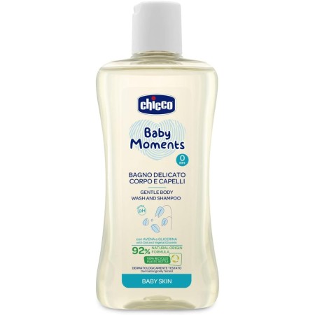 CHICCO 105930 BAGNO DELICATO CORPO E CAPELLI BABY MOMENTS 0+MESI 200ML