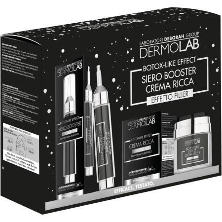 DERMOLAB TDV003524  BEAUTY BOX BOTOX LIKE EFFECT CREMA VISO RICCA  50ML+SIERO VISO 10ML CON ACIDO IALURONICO