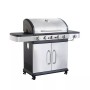 BARBECUE A GAS INDIANAPOLIS 5  OMPAGRILL BRUCIATORI FORNELLO LATERALE CON RUOTE