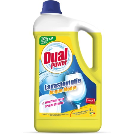 DUAL POWER LV9144  DETERGENTE ALCALINO HACCP IGIENIZZANTE PER LAVASTOVIGLIE -ACQUE MEDIE