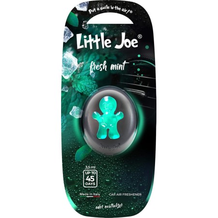 LITTLE JOE 120397 DEODORANTE PER AUTO FRESH MINT PER AUTO DA MONTARE SU QUALSIASI GRIGLIA DI VENTILAZIONE +/-45 GIORNI DI FRESHEZZA VERDE