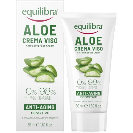 EQUILIBRA CREMA ANTI -AGING A BASE DI ALOE VERA AZIONE IDRATANTE E LENITIVA PER RUGHE 50ML