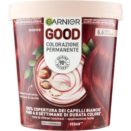 GARNIER  C6863500 GOOD COLORAZIONE TINTA  PERMANENTE SENZA AMMONIACA 6.6 ROSSO MELOGRANO 160 GR.