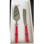 EME  VETRINA PERLA ROSSO P31PE/8 SET DI POSATE PER DOLCI IN ACCIAIO 18/C CONFEZIONE REGALO