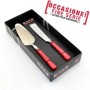 EME  VETRINA PERLA ROSSO P31PE/8 SET DI POSATE PER DOLCI IN ACCIAIO 18/C CONFEZIONE REGALO