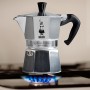 BIALETTI CAFFETTIERA MOKA EXPRESS 1 TAZZA CON MANICO ANTI-SCOTTATURA NON ADATTA A INDUZIONE  60ML ALLUMINIO COD 1161