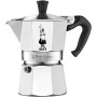 BIALETTI CAFFETTIERA  2 TAZZE E MOKA EXPRESS CON MANICO ANTI-SCOTTATURA NON ADATTA A INDUZIONE 60ML ALLUMINIO COD 1168