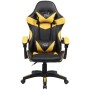 SEDIA DA GAMING, PELLE SINTETICA, CON ROTELLE CUSCINO SUPPORTO E NOPOGGIAPIEDI cod BOC-734F