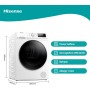 HISENSE DHQA902U ASCIUGATRICE A POMPA DI CALORE CON ION TECH 9KG OBLO' NERO , DISPLAY + POWER AIR FLOW CLASSE ENERGETICA A