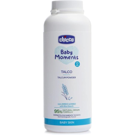 CHICCO BABY MOMENTS TALCO IN POLVERE CON AMIDO DI RISO 0M+ 150G LASCIA LA PELLE ASCIUTTA E MORBIDA