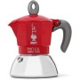 BIALETTI CAFFETTIERA MOKA INDUCTION 2 TAZZE ADATTA A TUTTII PIANI DI COTTURA 100ML DESING ELEGATE ROSSO