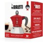 BIALETTI CAFFETTIERA MOKA INDUCTION 2 TAZZE ADATTA A TUTTII PIANI DI COTTURA 100ML DESING ELEGATE ROSSO