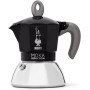 BIALETTI CAFFETTIERA MOKA INDUCTION 2 TAZZE ADATTA A TUTTII PIANI DI COTTURA 100ML DESING ELEGATE NERO