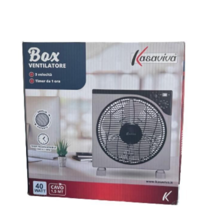 KASAVIVA VENTILATORE BOX 3 VELOCITA 40WATT COD 1644016